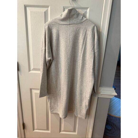 Orvis Signature Fleece Gray Funnel Neck Dress w/ Pickets Sz XL NWOT - Picture 7 of 8